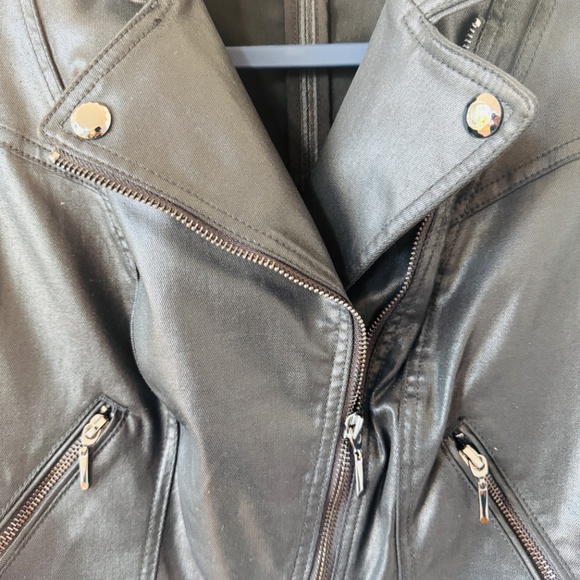 WHBM Black Moto Jacket - Picture 2 of 5